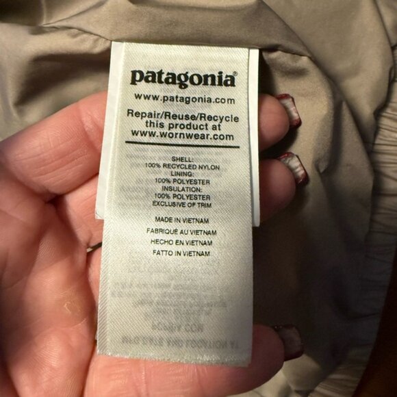 Patagonia Metallic Light brown Nano Puff Jacket, M - Picture 6 of 9